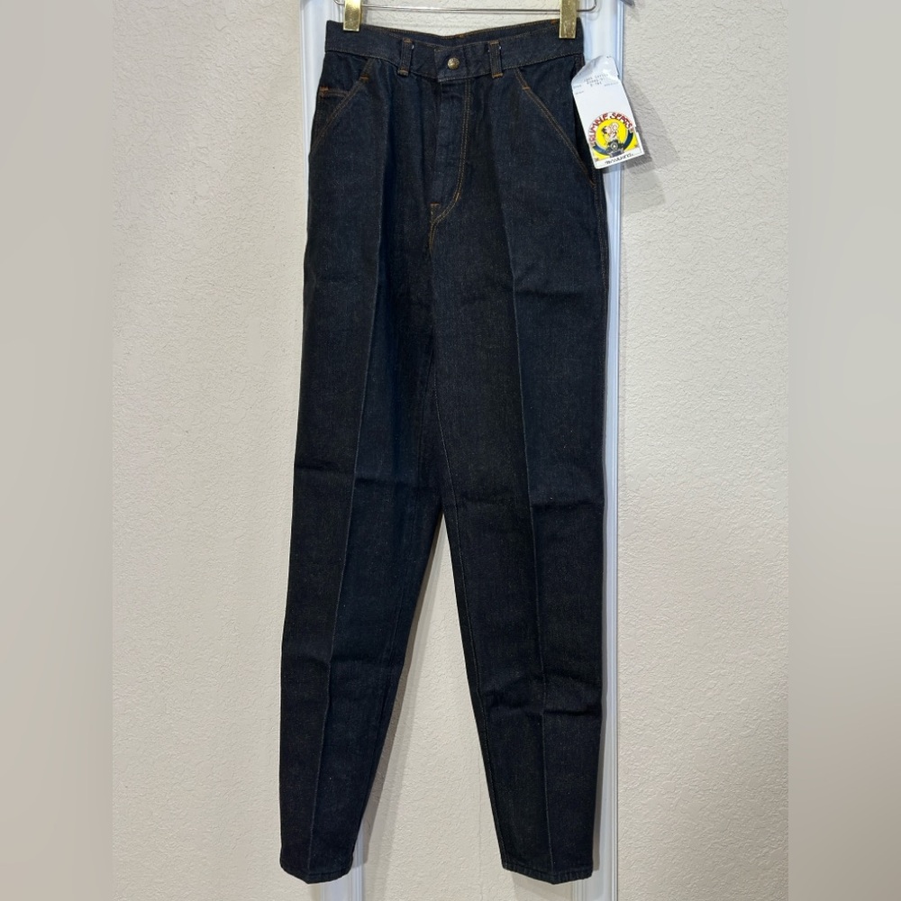Vintage Rumble Seats by Wilkins high rise tapered leg Jeans - Dark Wash - Size 9